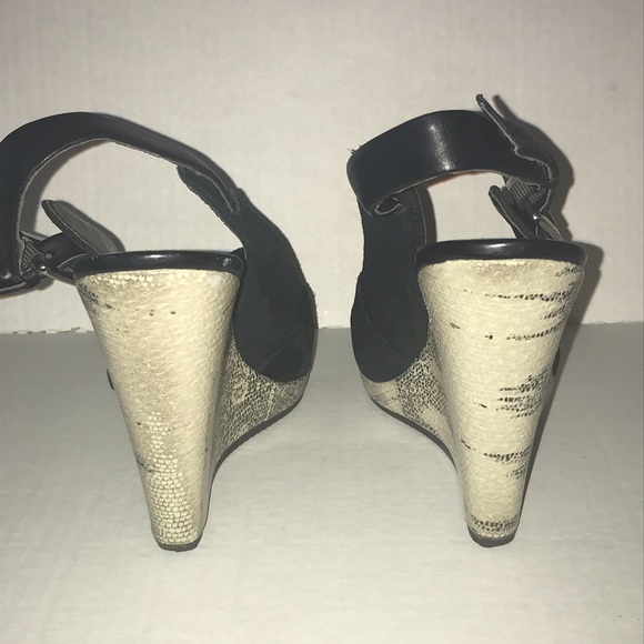 Luxury Rebel Wedge Heels Black - Picture 6 of 8